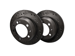 Disques de frein Performance Black Diamond PERÇÉS ET RAINURÉS À L'ARRIÈRE. Porsche 924 / 928 / 944 - KBD 2152, KBD2152